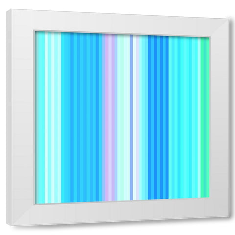 Pinstripes XXVII White Modern Wood Framed Art Print by Grayscale