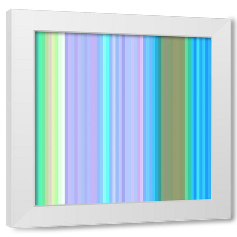 Pinstripes XXVIII White Modern Wood Framed Art Print by Grayscale