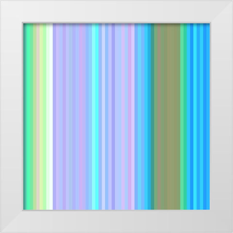 Pinstripes XXVIII White Modern Wood Framed Art Print by Grayscale