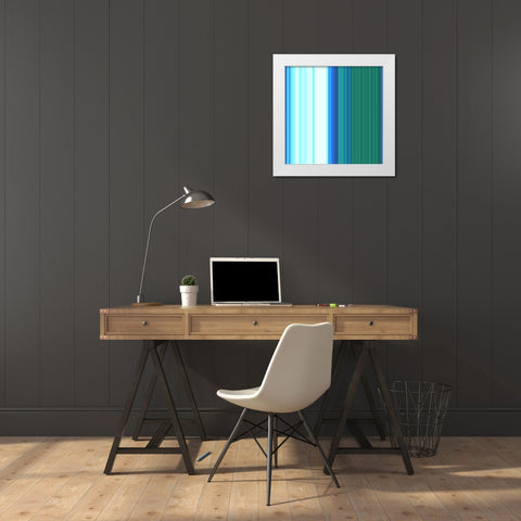 Pinstripes XXIX White Modern Wood Framed Art Print by Grayscale
