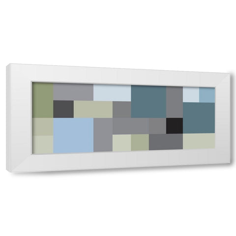 Bright Blocks Wide III White Modern Wood Framed Art Print by Grayscale