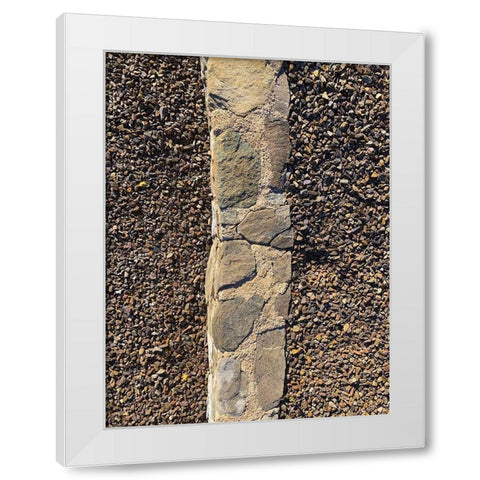 Rock Stripe II White Modern Wood Framed Art Print by Grayscale