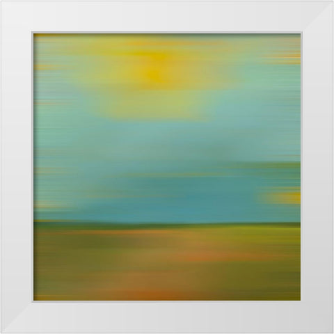 Dreamscape I White Modern Wood Framed Art Print by Grayscale