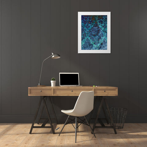 Pretty Pattern I White Modern Wood Framed Art Print by Grayscale