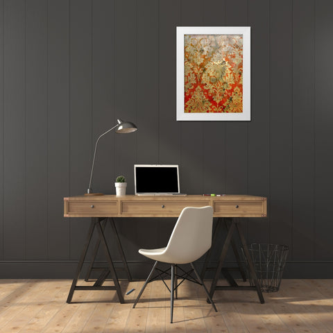 Pretty Pattern II White Modern Wood Framed Art Print by Grayscale