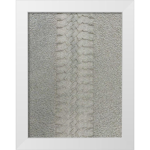 Sand Stripe I White Modern Wood Framed Art Print by Grayscale