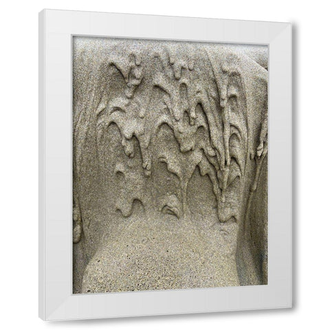 Wet Sand IX White Modern Wood Framed Art Print by Grayscale
