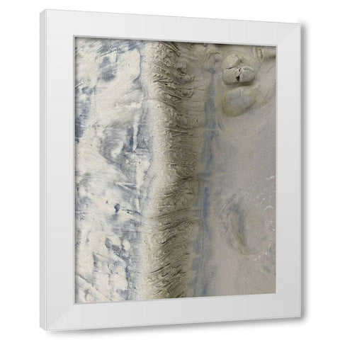 Sand Stripe II White Modern Wood Framed Art Print by Grayscale