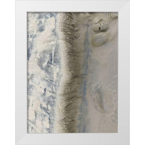 Sand Stripe II White Modern Wood Framed Art Print by Grayscale