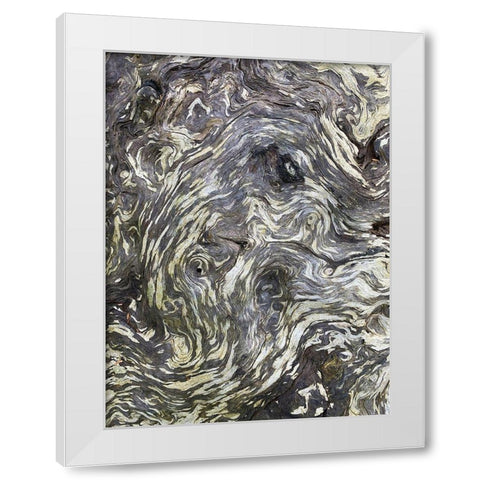 The Scream II White Modern Wood Framed Art Print by Grayscale
