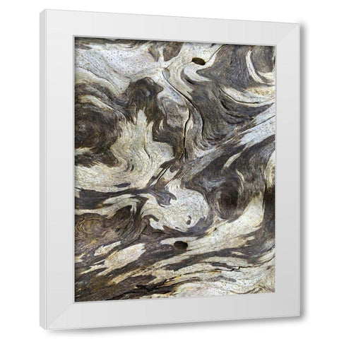 The Scream III White Modern Wood Framed Art Print by Grayscale