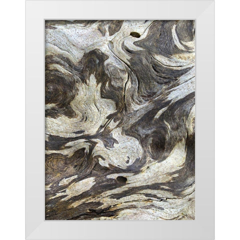 The Scream III White Modern Wood Framed Art Print by Grayscale
