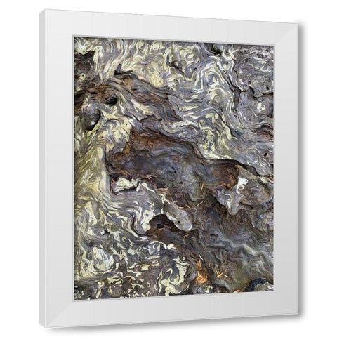 The Scream IV White Modern Wood Framed Art Print by Grayscale