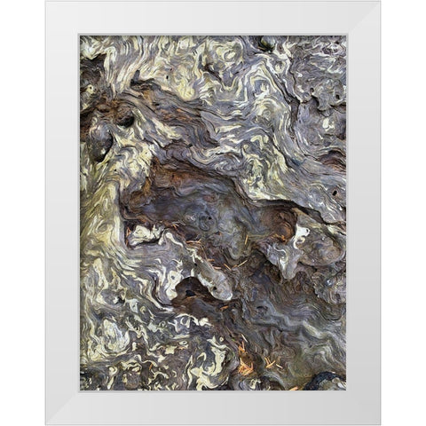 The Scream IV White Modern Wood Framed Art Print by Grayscale