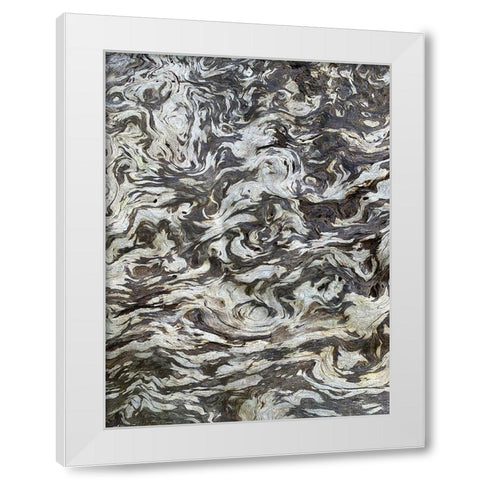 The Scream VI White Modern Wood Framed Art Print by Grayscale
