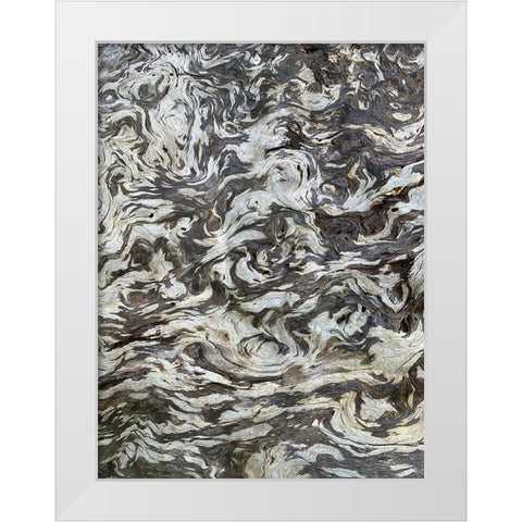 The Scream VI White Modern Wood Framed Art Print by Grayscale