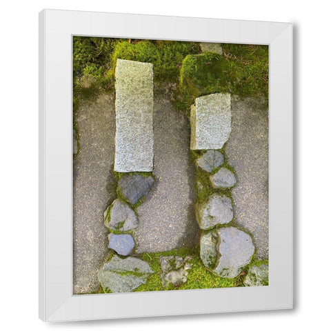 Stone Stripe VI White Modern Wood Framed Art Print by Grayscale