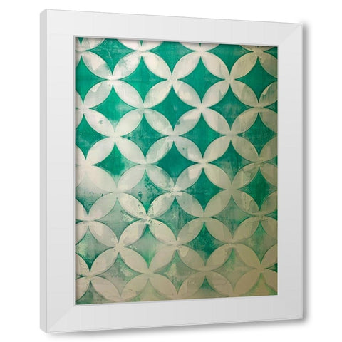 Diamonds III White Modern Wood Framed Art Print by Grayscale