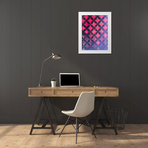 Diamonds IV White Modern Wood Framed Art Print by Grayscale