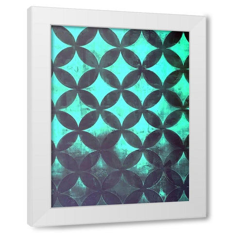 Diamonds V White Modern Wood Framed Art Print by Grayscale