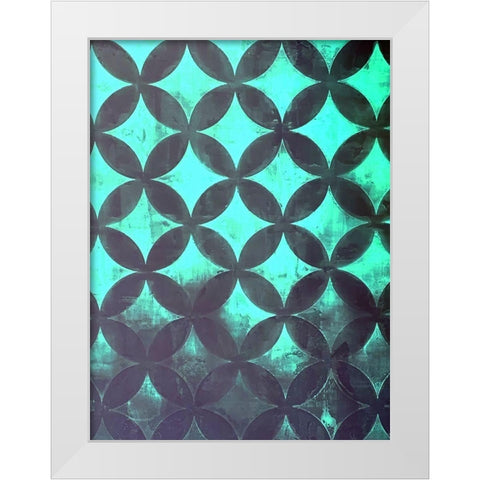 Diamonds V White Modern Wood Framed Art Print by Grayscale