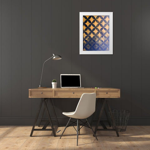 Diamonds VI White Modern Wood Framed Art Print by Grayscale