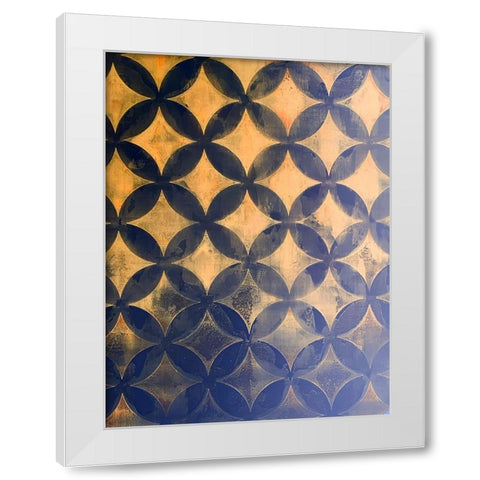Diamonds VI White Modern Wood Framed Art Print by Grayscale