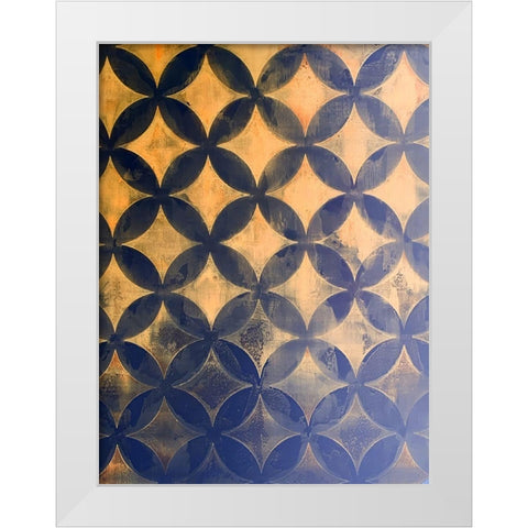 Diamonds VI White Modern Wood Framed Art Print by Grayscale