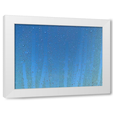 Rain Stripe I White Modern Wood Framed Art Print by Grayscale