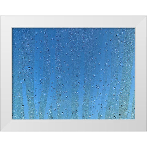 Rain Stripe I White Modern Wood Framed Art Print by Grayscale