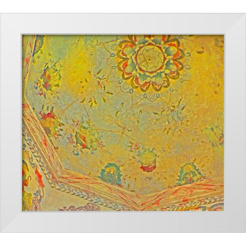 Mission Ceiling I White Modern Wood Framed Art Print by Popcorn