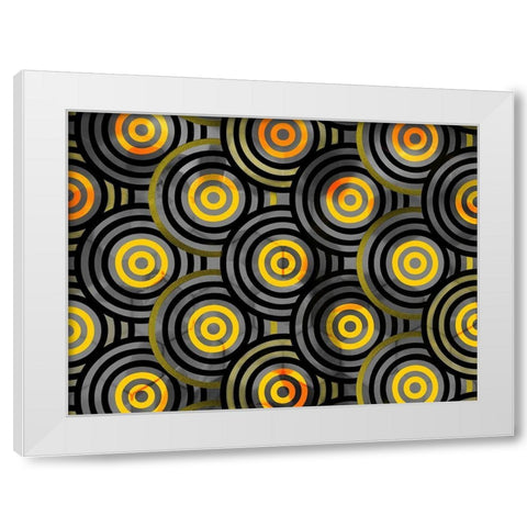 Shields 1 White Modern Wood Framed Art Print by Tenoever, William