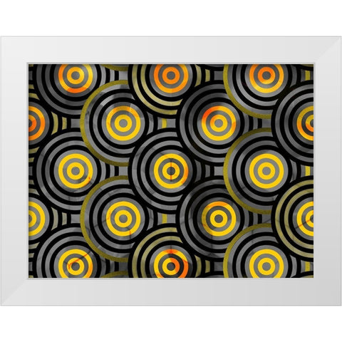 Shields 1 White Modern Wood Framed Art Print by Tenoever, William