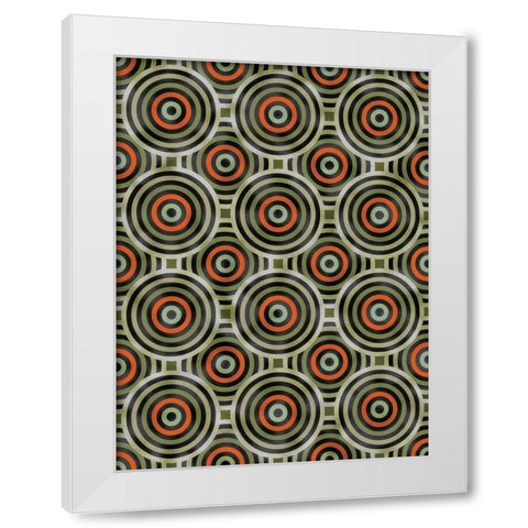 Shields 4 White Modern Wood Framed Art Print by Tenoever, William