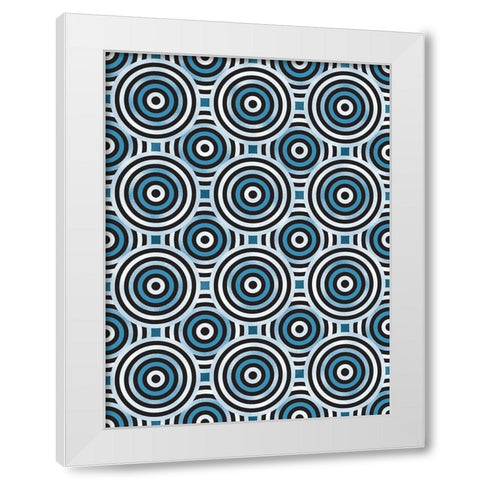Shields 6 White Modern Wood Framed Art Print by Tenoever, William