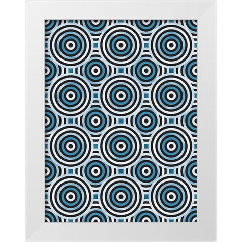 Shields 6 White Modern Wood Framed Art Print by Tenoever, William