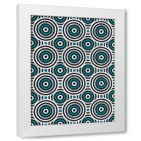 Shields 10 White Modern Wood Framed Art Print by Tenoever, William