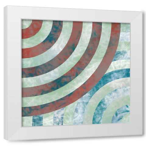 Turnabout B White Modern Wood Framed Art Print by Tenoever, William