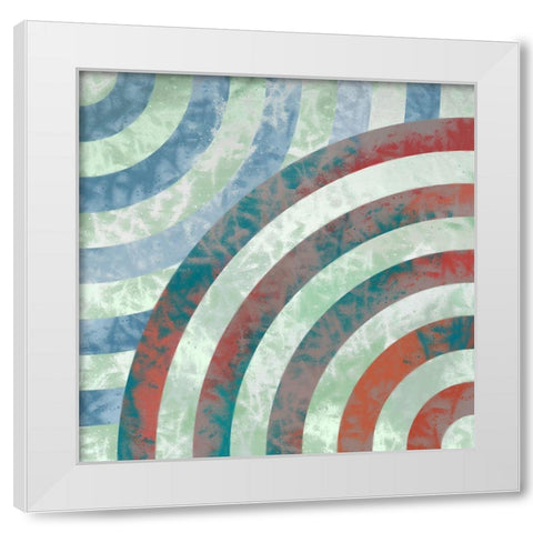 Turnabout C White Modern Wood Framed Art Print by Tenoever, William