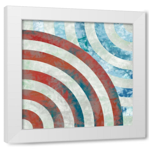 Turnabout D White Modern Wood Framed Art Print by Tenoever, William