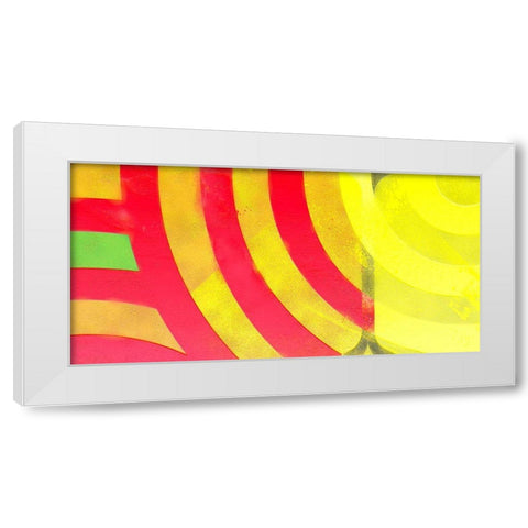 Graffiti in Red 3 White Modern Wood Framed Art Print by Tenoever, William