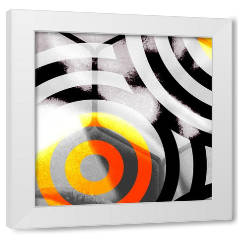 Honeycomb 3 White Modern Wood Framed Art Print by Tenoever, William