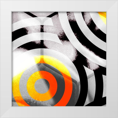 Honeycomb 3 White Modern Wood Framed Art Print by Tenoever, William