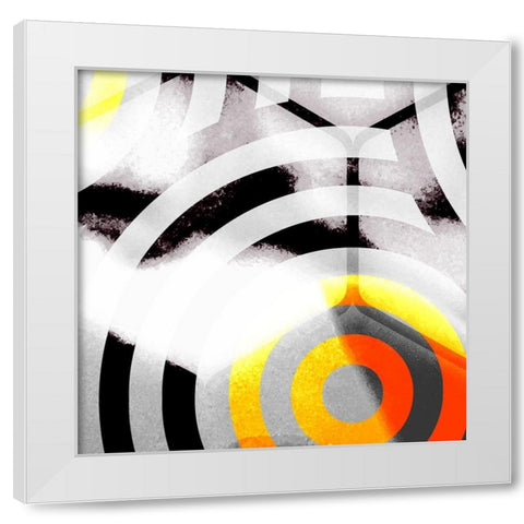 Honeycomb 4 White Modern Wood Framed Art Print by Tenoever, William