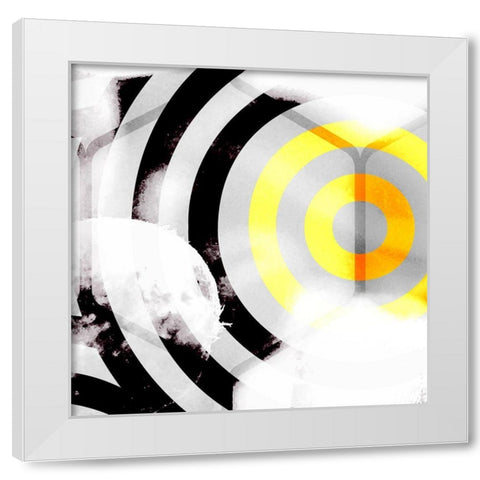 Honeycomb 6 White Modern Wood Framed Art Print by Tenoever, William