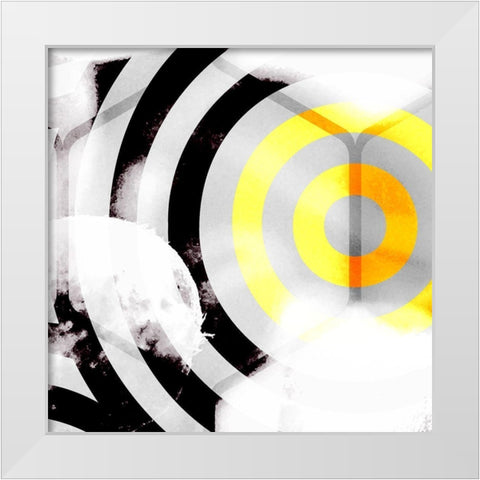 Honeycomb 6 White Modern Wood Framed Art Print by Tenoever, William