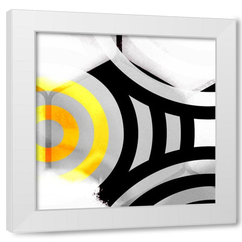 Honeycomb 7 White Modern Wood Framed Art Print by Tenoever, William