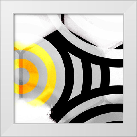 Honeycomb 7 White Modern Wood Framed Art Print by Tenoever, William