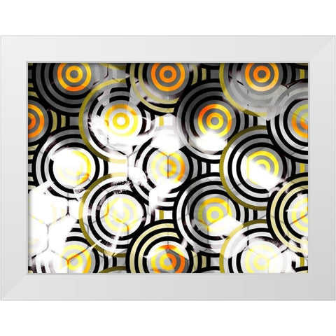 Honeycomb 9 White Modern Wood Framed Art Print by Tenoever, William