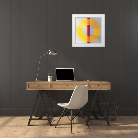 On Your Mark White Modern Wood Framed Art Print by Tenoever, William